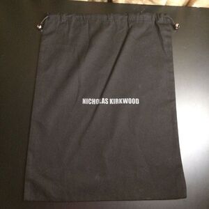 NWOT Nicholas Kirkwood Black Cotton Dust Bag